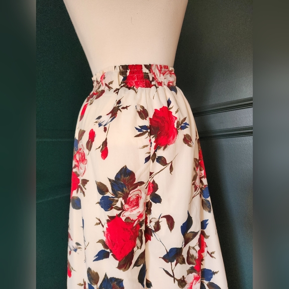 Floral Summer Wide Leg Palazzo Pants - Sz Small - Picture 12 of 12